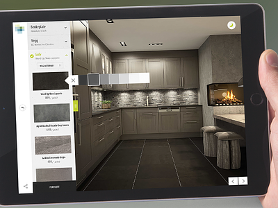 Product designer clean design floor interface kitchen product designer ui web