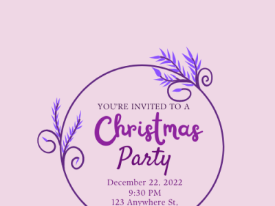 Christmas party graphic design logo