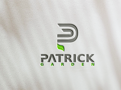 Logo Patrick Garden (Letter P) branding design graphic design letter logo logo text logo