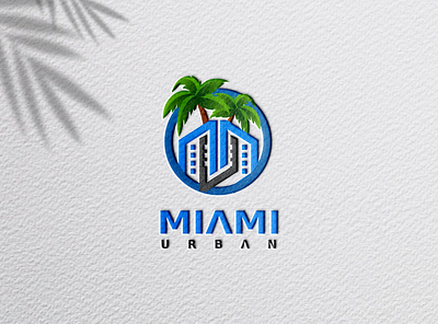 Logo Miami Urban (URBAN LIFE) branding design graphic design letter logo logo text logo urban life