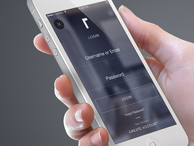 Download Iphone Mockup Roomhints Login Screen by Tiff | Dribbble ...