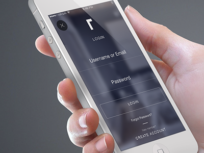 Iphone Mockup Roomhints Login Screen animation iphone login screen mobile app roomhints