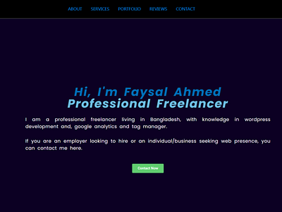 Freelance Portfolio portfolio portfolio website web design wordpress development
