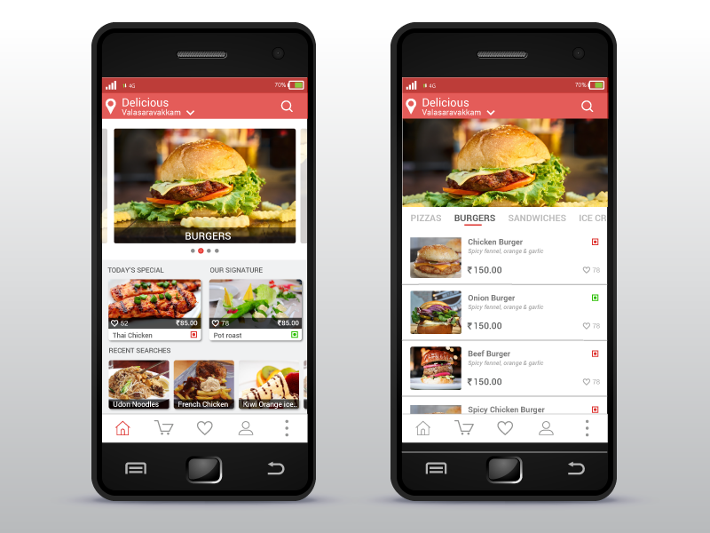 Delicious Restaurant App by Saravanan on Dribbble