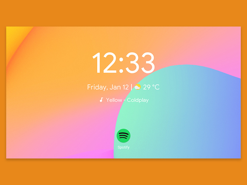 Android Things Smart Digital Clock Home Page by Henry Lim on Dribbble