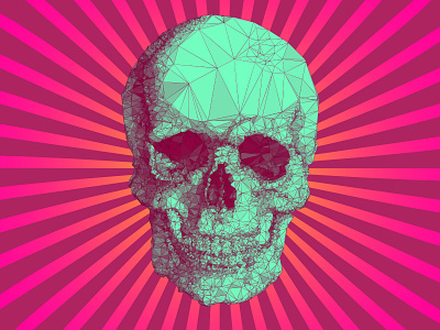 Low Polyart Skull