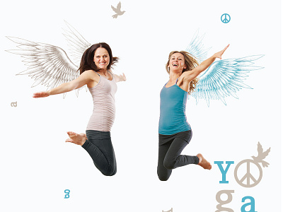 Yoga am Engel Winter 2016 angel design free graphic wings yoga