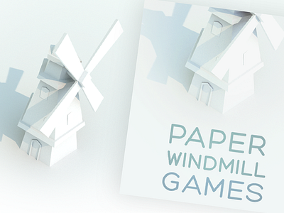 Paper Windmill - Identity company logo game dev graphic design identity logo