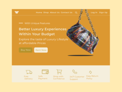 Single Product eCommerce Website design typography ui ux