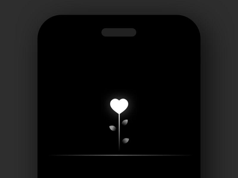 M A G I C H E A R T animation app black design download free freebie heart icon illustration interface love mobile ui ux vector white