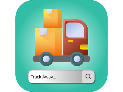An app icon for a delivery tracking application app design ui