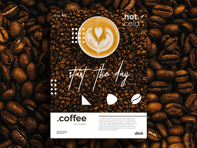 .coffee brown coffee design poster