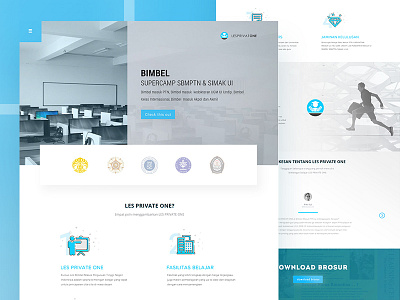 Les Private One - Full Website Design behance blue design dribbble illustration like love portfolio prototype ui ux web