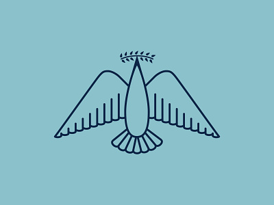 Logo for Victory Festival bird christianity god olive branch victory