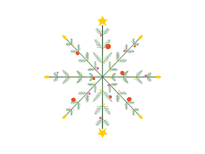 Christmas Treeflake christmas holiday lights ornaments pine tree xmas
