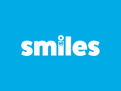 Smiles app branding design illustration logo minimal type typography vector