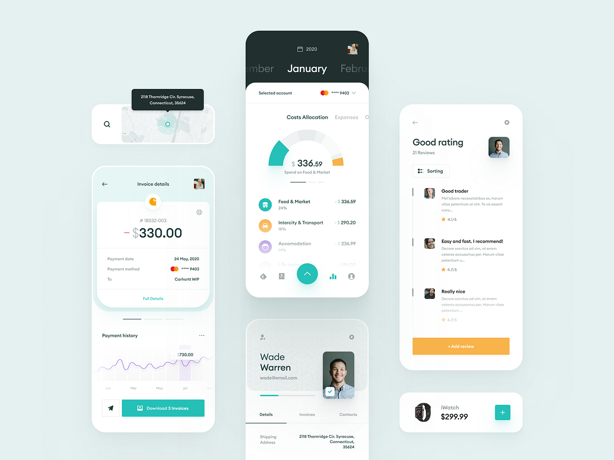 e-Commerce & Finance Analytics - Mobile app by Maciej Kałaska for ...