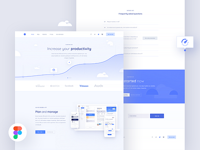 ⚪ Clean and simple website freebie