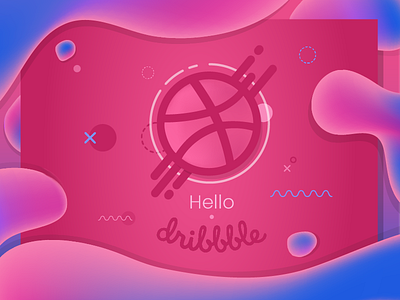 Hello Dribbble! community dribbble for hello invite thanks