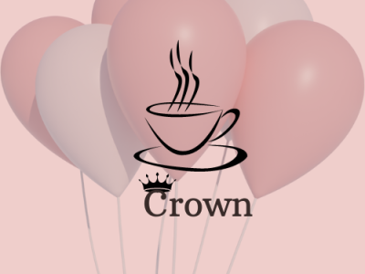 Hot air balloon crown dailylogochallenge graphic design hot air balloon logo logo creater