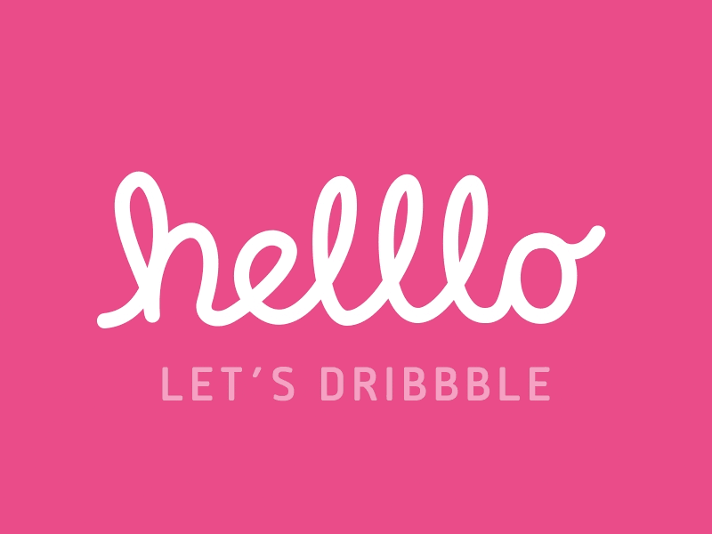 helllo world animation debut dribbble