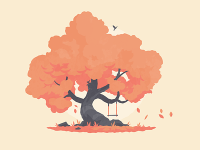 Tree 01 illustration study vector