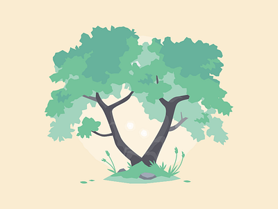 Tree 03 illustration study vector