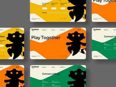 Foxbear Games behance branding design illustration interface logo ui ux web webdesign
