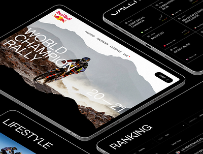 World Champion Rally design interface ui ux webdesign