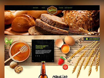 Queres dibbble layout portfolio site slowfood ui userexperience ux web webdesign website