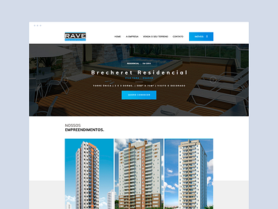 Rave - Construtora adobe art director behance dailyinspiration design dibbble dribbble flat graphic interface layout ui ux ux ui design web web design webdesign
