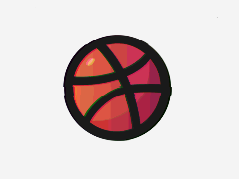 My first shot ball basket ball debut distortion dribbble first shot gif glitch hello intro welcome shot