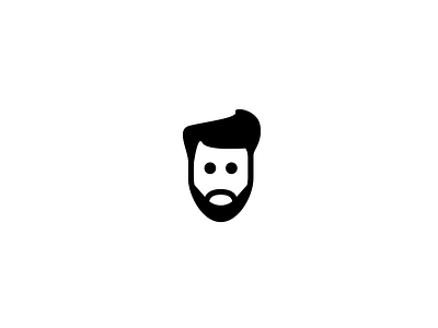 Hipster Icon beard face flat head hipster icon man
