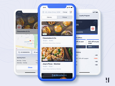 Loyalty App for Restaurants ios ios app design loyalty app loyalty card loyalty program ui