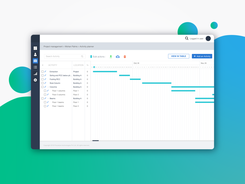 Gantt Chart Adobe Illustrator