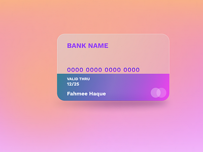 Bank Card Concept graphic design