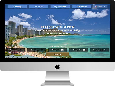 Paradisewithaview website redesign