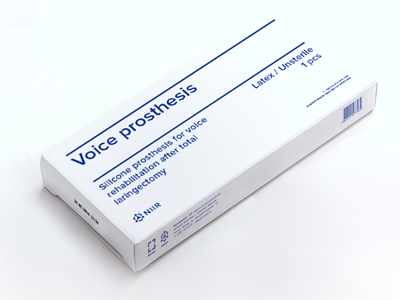 Voice prosthesis package medical package