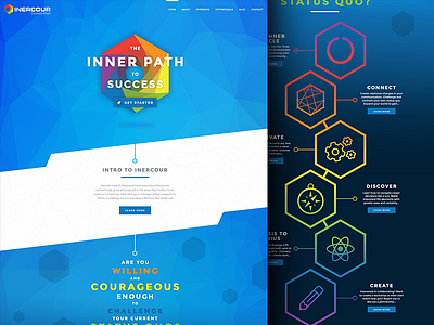 Inercour Coaching - Landing designer free throw ui ui designer uiux ux ux designer website