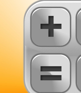 Calc app apps design graphic icon illustration