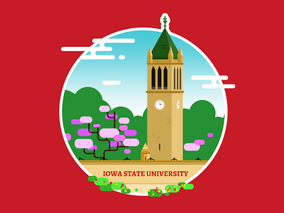 Iowa State University Illustration design illustration