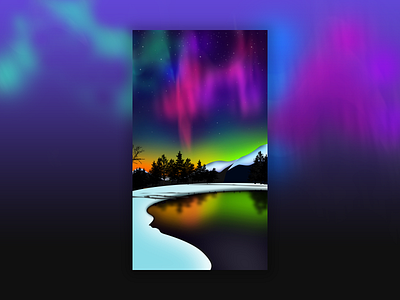 Northern Lights illustration