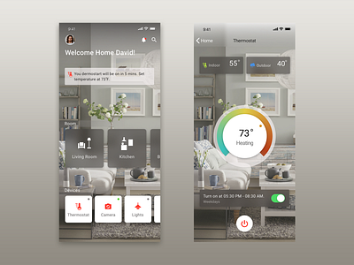 Smart home app design