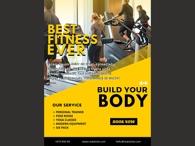 GYM ADVERTISING BROCHURE DESIGN by DEGITEK7 on Dribbble