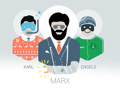 Karl Marx & Engels engels karl marx revolution