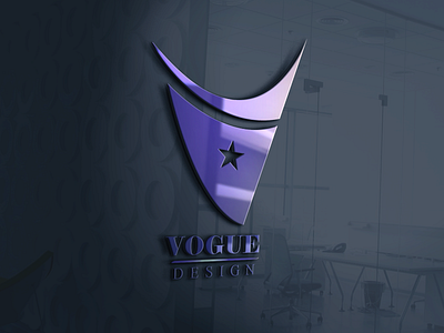 Vogue Design 3d branding graphic design illustration logo logo design sa design