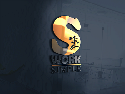 Work Simple graphic design logo logo design