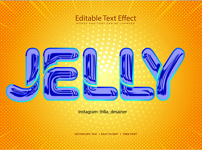 Jelly Text Effect 3d design font graphic design illustration logo mascot text text effect typography