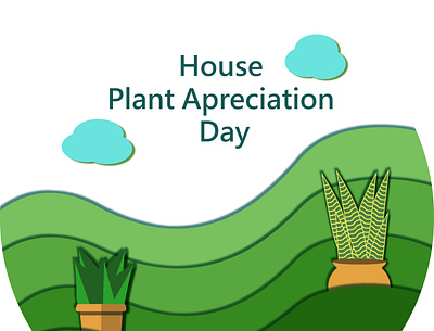 house plant apreciation day 3d branding design graphic design illus illustration logo mascot plant ui ux vector