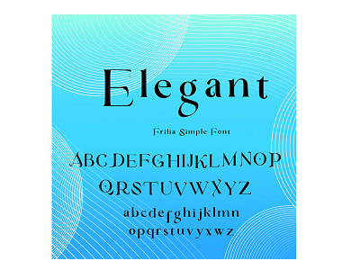 Frilia Simple Font - Elegant background design elegant font fonts letter logo minimal modern typeface vector wedding